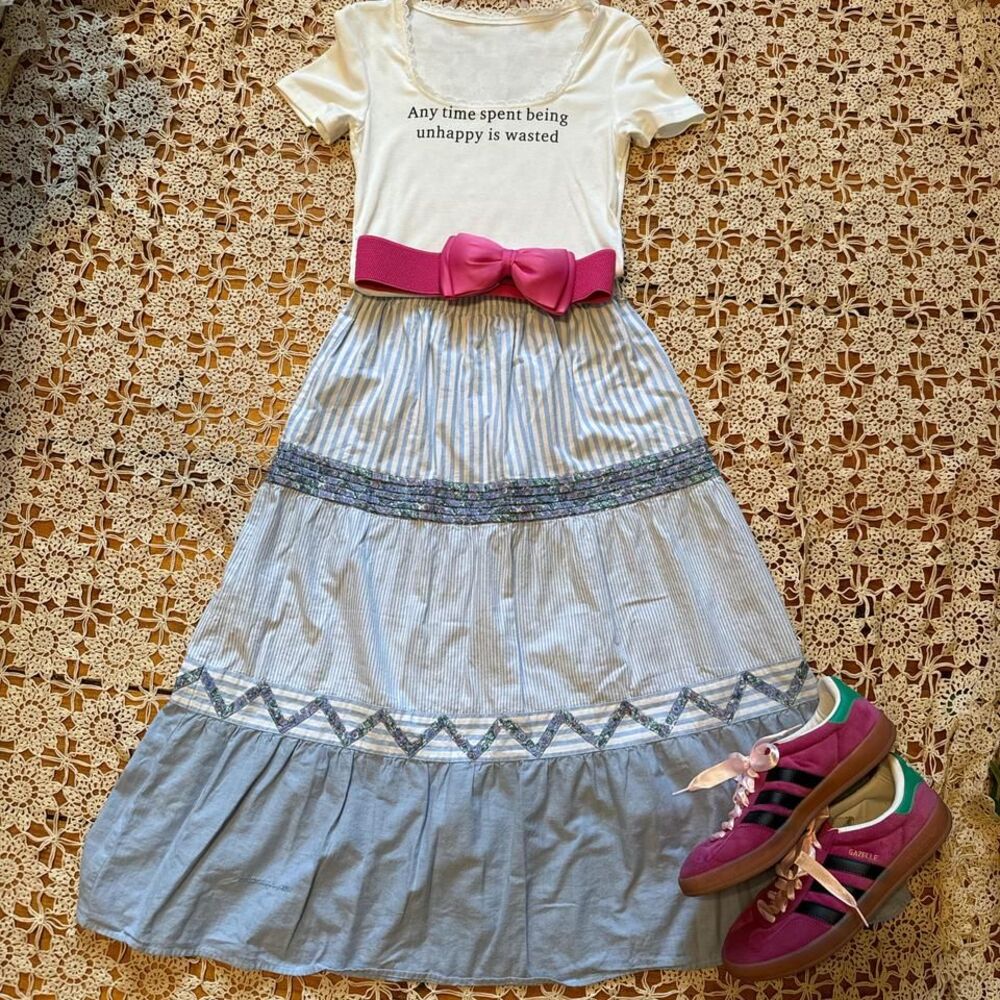 Vintage Handmade Layered Skirt‎ Sz S/M